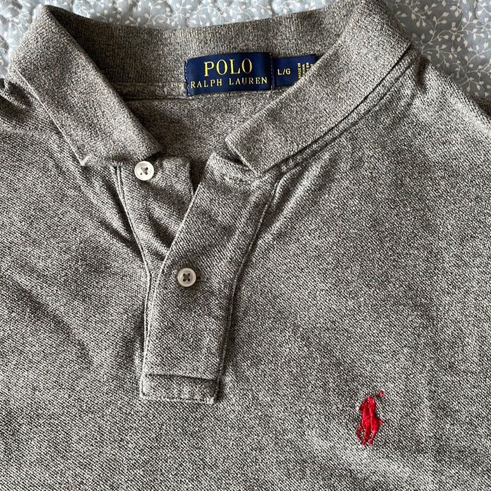 Polo by Ralph Lauren Heather Gray short sleeved shirt
